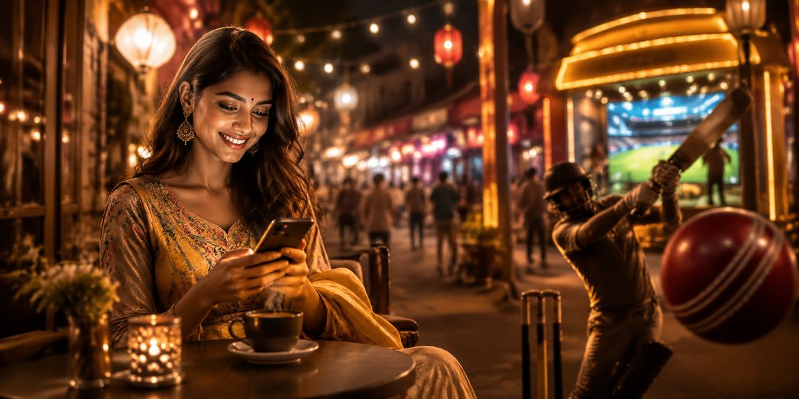 Exciting Andar Bahar gameplay at a festive Indian market setting